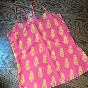 Pineapple J Crew tank